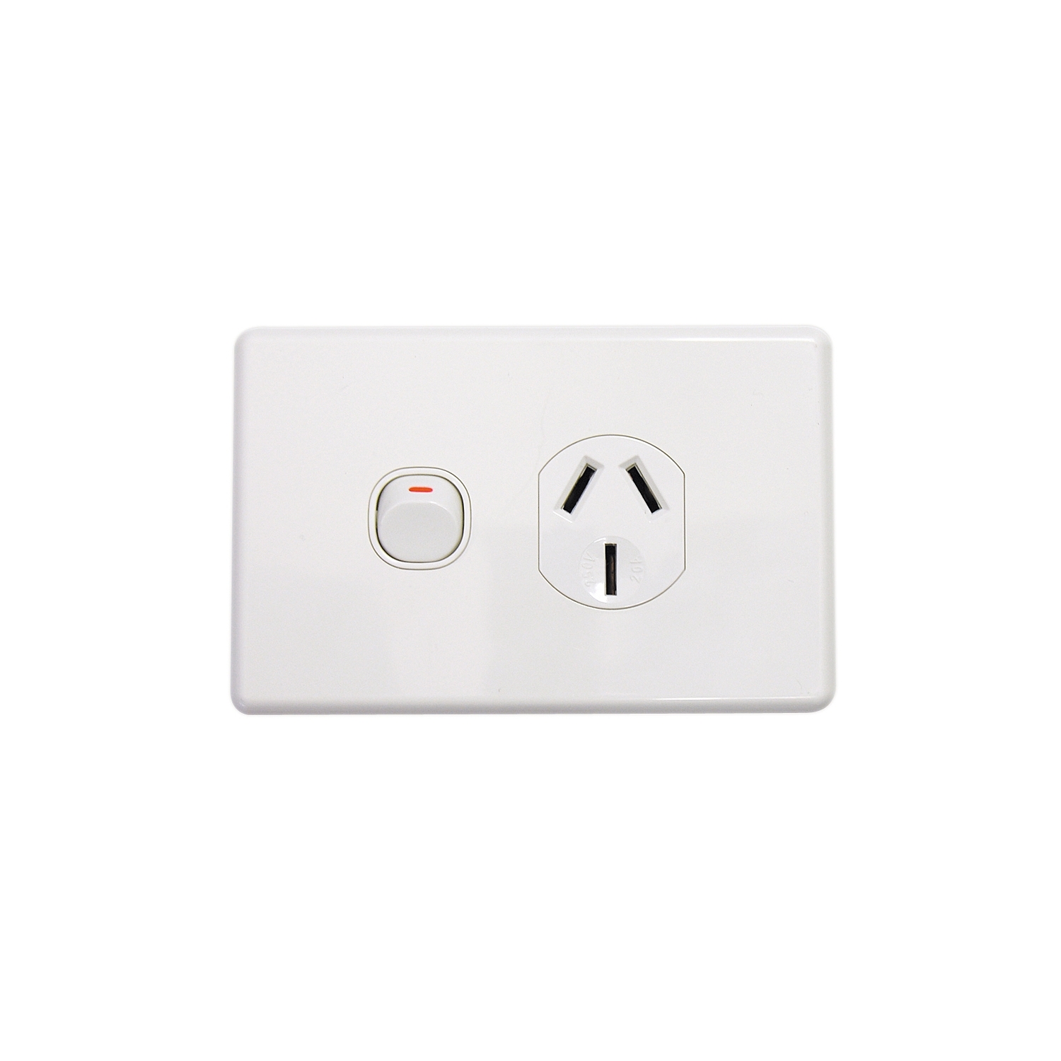 Socket Outlets Switched Single Horizontal Mount, 250V, 20A