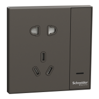 A3N1510SSZB_DG_C1 : Zigbee Switch socket, CUADRO H, 5-pin, dark gray