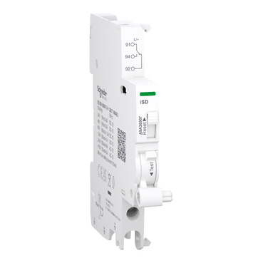 Acti9, Auxiliary Contact, ISD, 1 C/O, 100mA To 6A, 24VAC To 415VAC, 24VDC To 130VDC, Bottom Connection