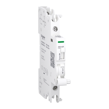 Acti9, Auxiliary Contact, ISD+OF, 2 C/O, 2mA To 100mA, 24VAC To 250VAC, 24VDC To 220VDC, Top And Bottom Connection