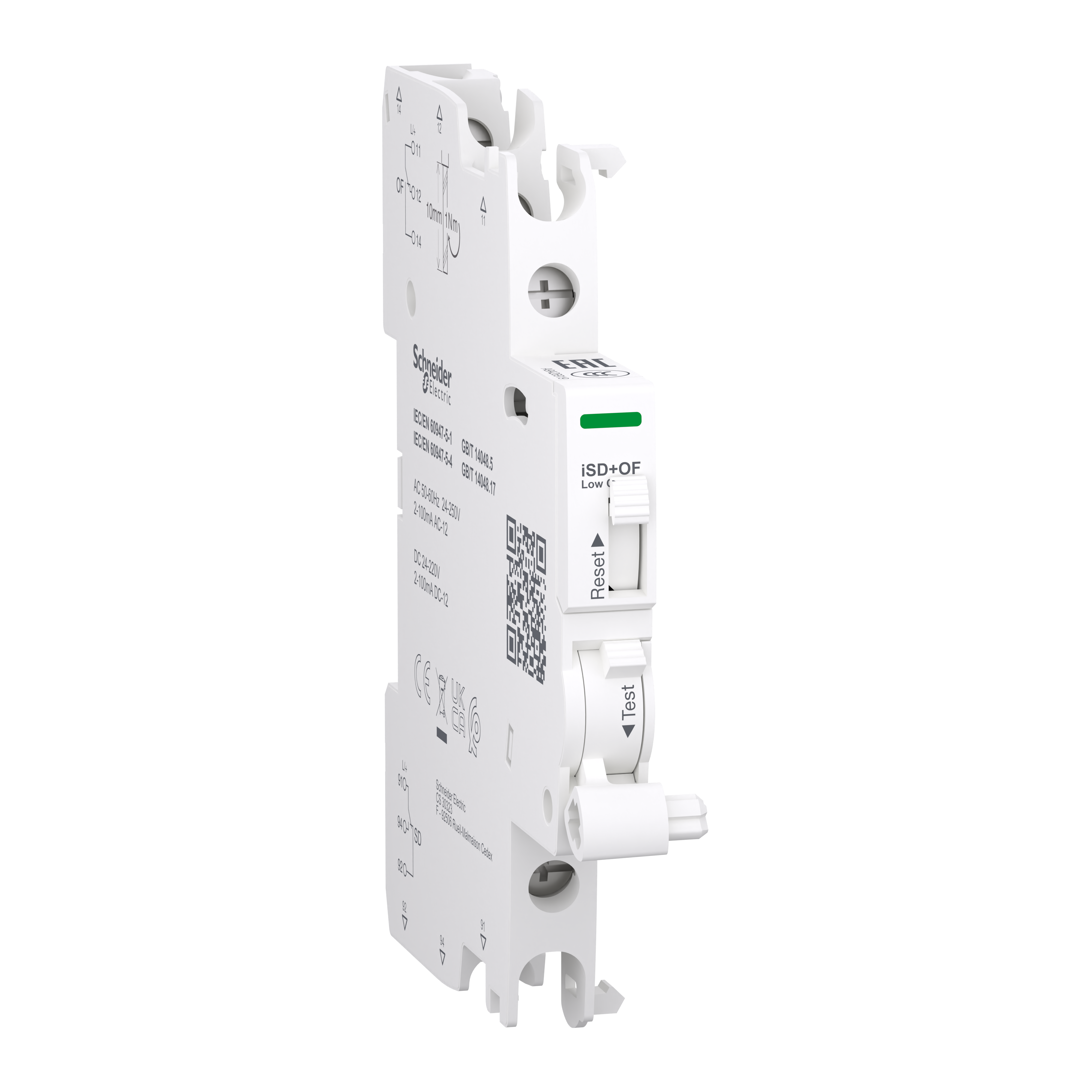 Acti9 A9A iSD-OF auxiliary contact - t&b wiring 2-100mA