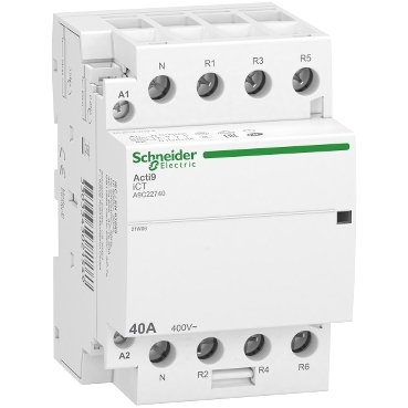 ACTI9 iCT40A kontaktor (mágneskapcsoló), 50Hz, 4NC, 3P+F, 220-240VAC - A9C22740