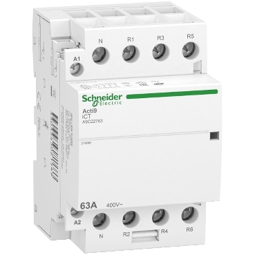 ACTI9 iCT63A kontaktor (mágneskapcsoló), 50Hz, 4NC, 3P+F, 220-240VAC - A9C22763