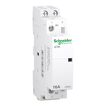 ACTI9 iCTK, 16 A kontaktor (mágneskapcsoló), 2 NO, 250 V, coil 230...240 V - A9C40216