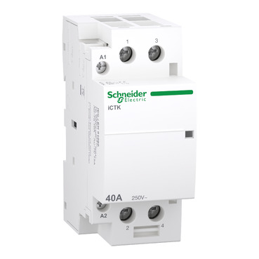 ACTI9 iCTK, 40 A kontaktor (mágneskapcsoló), 2 NO, 250 V, coil 220...240 V - A9C40240
