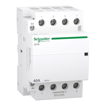 ACTI9 iCTK, 25 A kontaktor (mágneskapcsoló),  4 NO, 400 V, coil 220...240 V - A9C40425
