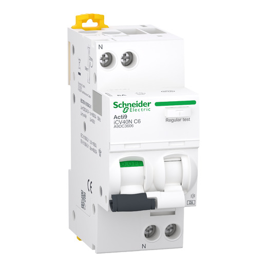 Schneider Electric Acti9 A9DE3606 ACTI 9 iCV40N 1PN C 6A 30mA AC RCBO