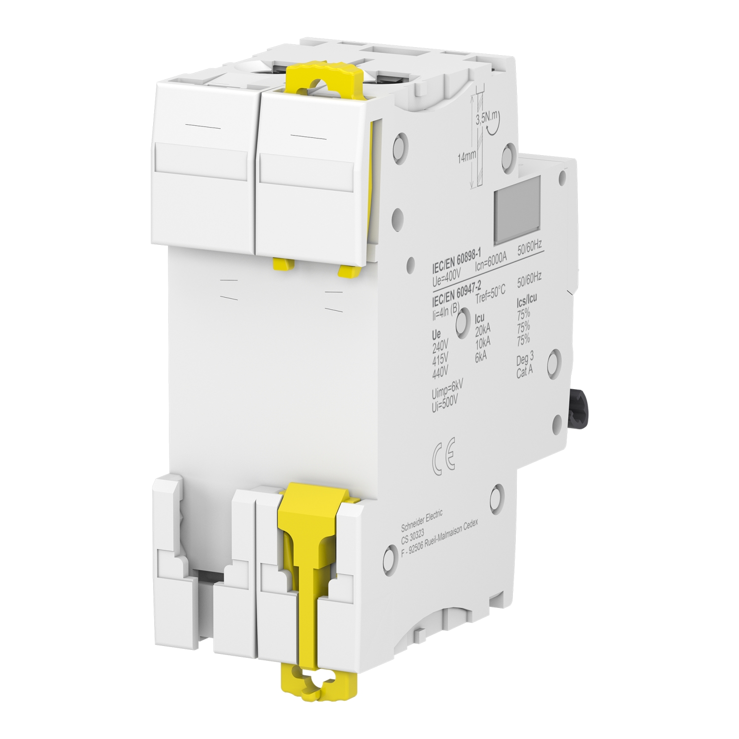 A9F73240 - Miniature circuit breaker (MCB), Acti9 iC60N, 2P, 40A, B ...