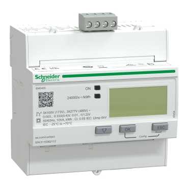  A9MEM3455 A9MEM3455 MULTIMETAR 3P+N LVCT 4TAR. MODBUS  
