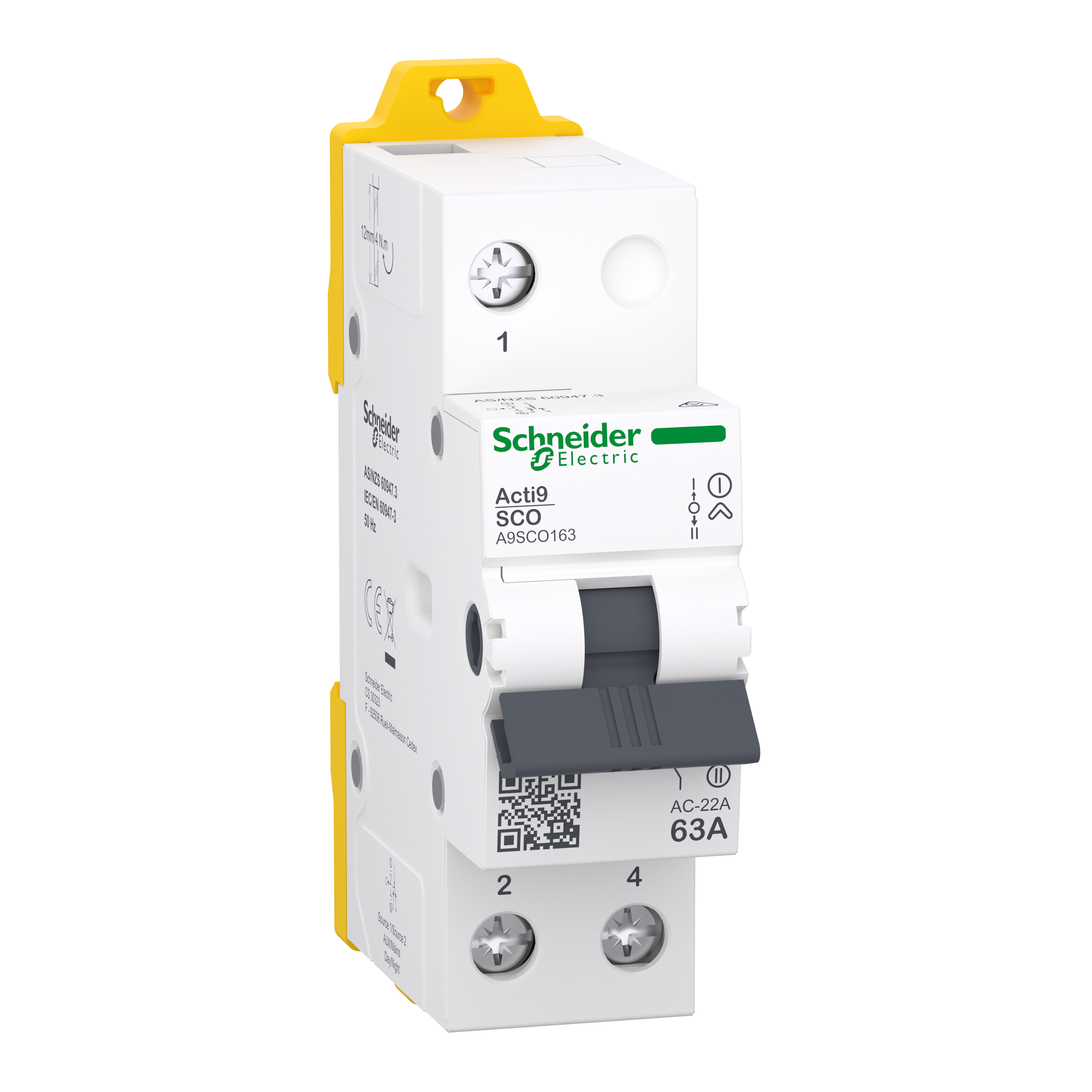Acti9 changeover switch 1P 63A
