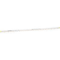  A9XPH157 A9XPH157 Češljasta sabirnica - lako sečenje - Acti 9 1P 57 modula 100A Ovaj Acti9 proizvod je horizontalna češljasta sabirnica koja se može seći od 57 modula za Acti9 C60. Napravljena je za 1L ugradnju. Tip je L1 (faza). Set od 1 uređaja. Pogodno za 57 uređaja (1P). Dužina je 1000mm. Ukupan broj modula od 18mm je 57. Poprečni presek priključka je 16mm2. Vrsta električnog priključka su zupci. Broj faza je 1. Broj polova je 2. Ie nazivna radna struja je 100A na 40Â°C. Isc struja kratkog spoja je kompatibilna sa prekidnom moći prekidača Schneider Electric. Ui nazivni napon izolacije 500VAC. Ue nazivni radni napon je 415VAC. Boja uređaja je antracit siva RAL 7016. Stepen zaprljanosti je 3. U skladu sa IEC 60695-2-1 standardom za otpornost na vatru, samogasivi na 960Â°C tokom 30s. U skladu sa IEC 60947-7-1 i IEC 61439-2 standardima. 