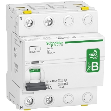 Interruptor diferencial Tipo B Schneider A9Z51216 2P 16A 30MA B-EV