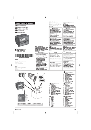 Sepam series 10 N11 - Instruction sheet (EN, ES, PT, ZH, TU)