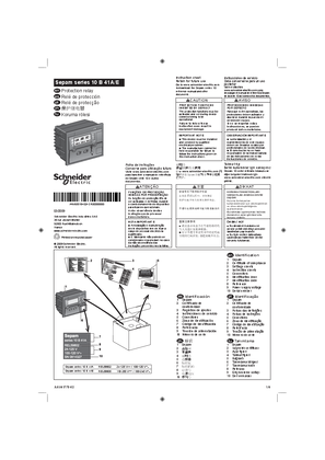 Sepam series 10 B41 - Instruction sheet (EN, ES, PT, ZH, TU)