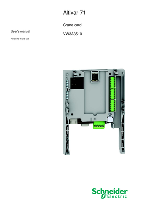 ATV71 Crane card manual - VW3A3510