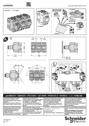 LAD9SD3 Star-Delta accessory for LC1D..A Everlink 3-pole contactors 40 to 65 A AC-1