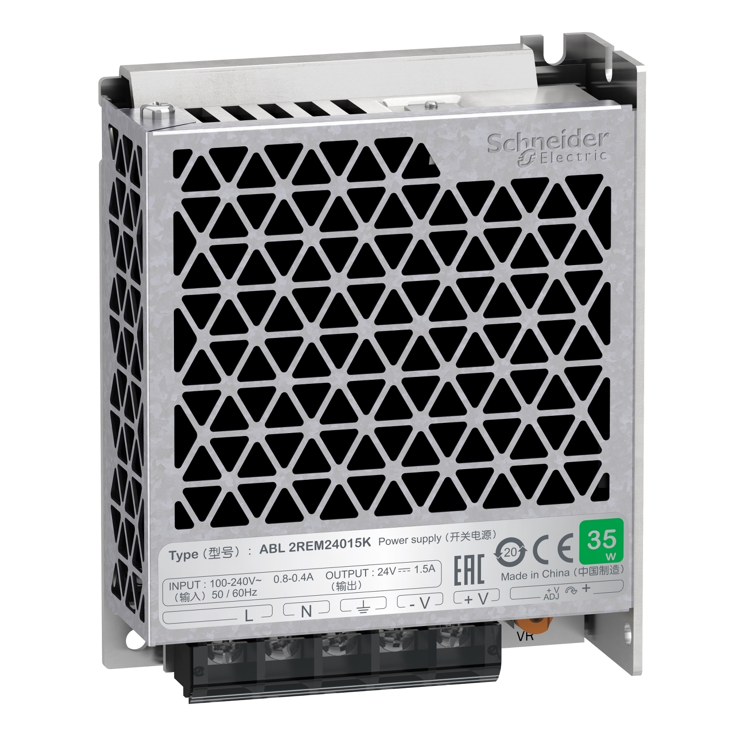 single phase power supply - 100...240V input - 24V DC output - 35W - 1，5A