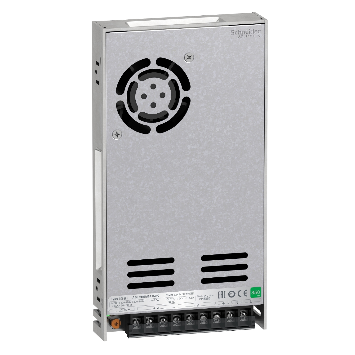 single phase power supply - 100...240V input - 24V DC output - 350W - 14，6A