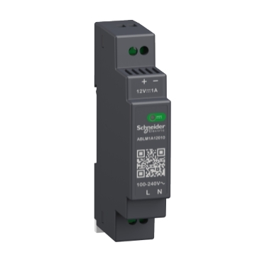 Modicon Modular tápegység,  moduláris, DIN sínre szerelhető, 1f, 12 VDC, 1 A, 12 W ABLM1A12010