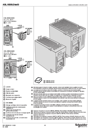 ABL8BBU Instruction Sheet