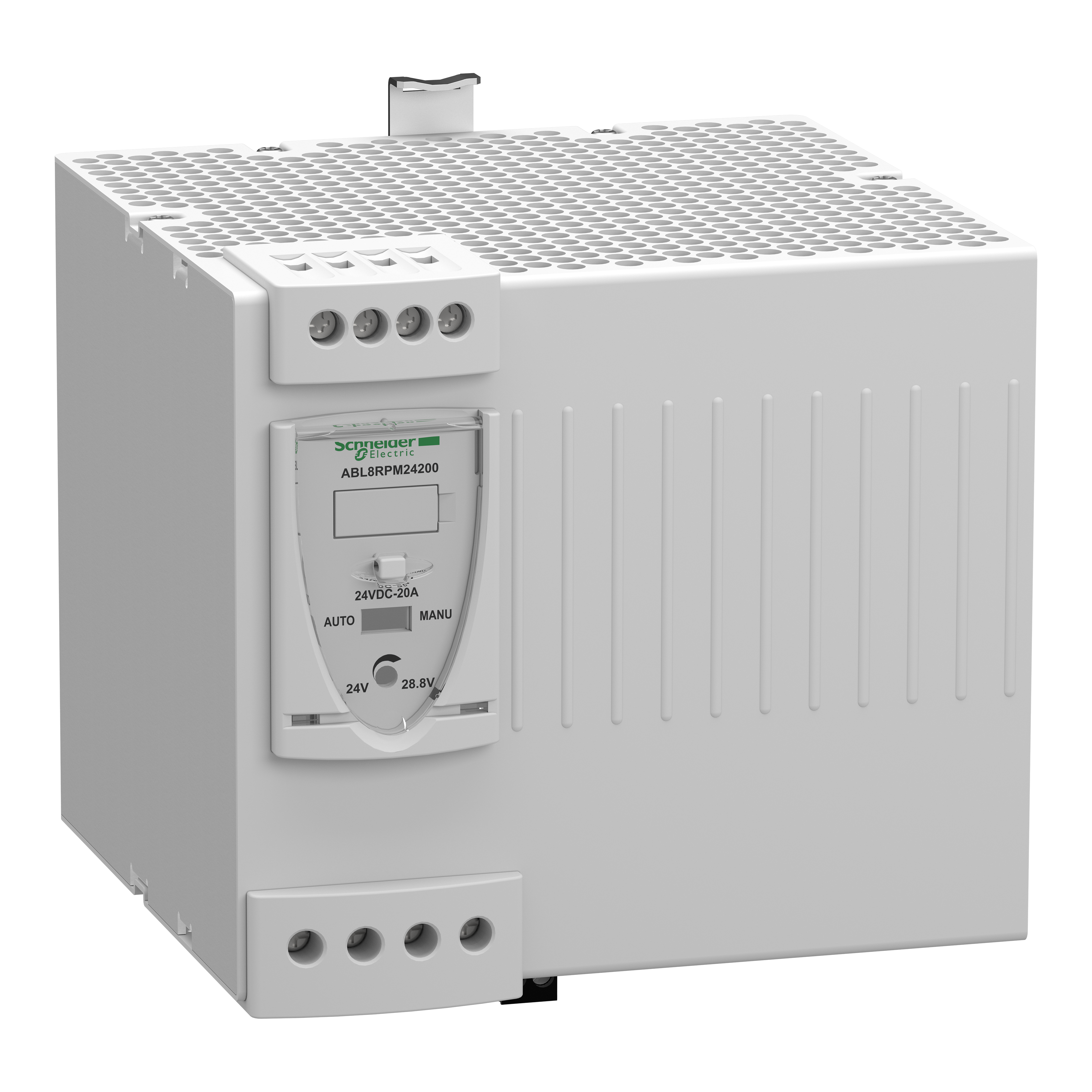 Regulated switch power supply, modicon power supply, 1 or 2 phase, 100 to 240V, 24V, 20A