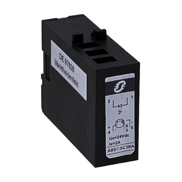 Modicon ABE7 relé, SSR, kimeneti, tekercs 24 VDC, kimenet 24 VDC, 2 A, 12mm ABS7SC3BA