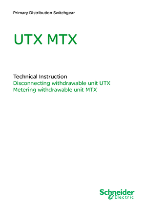 UTX/MTX Technical instruction