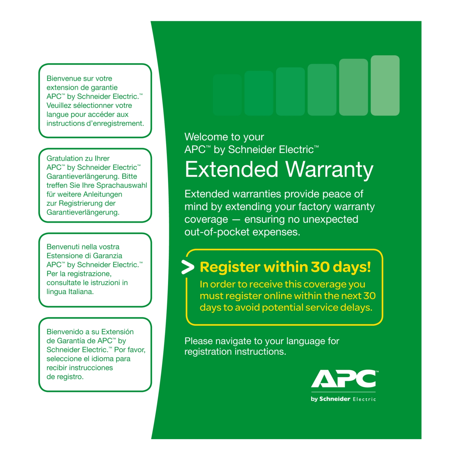 Warranty extension for service pack, APC, 3 years, for new product  purchases, repair or replace coverage - WBEXTWAR3YR-SP-04