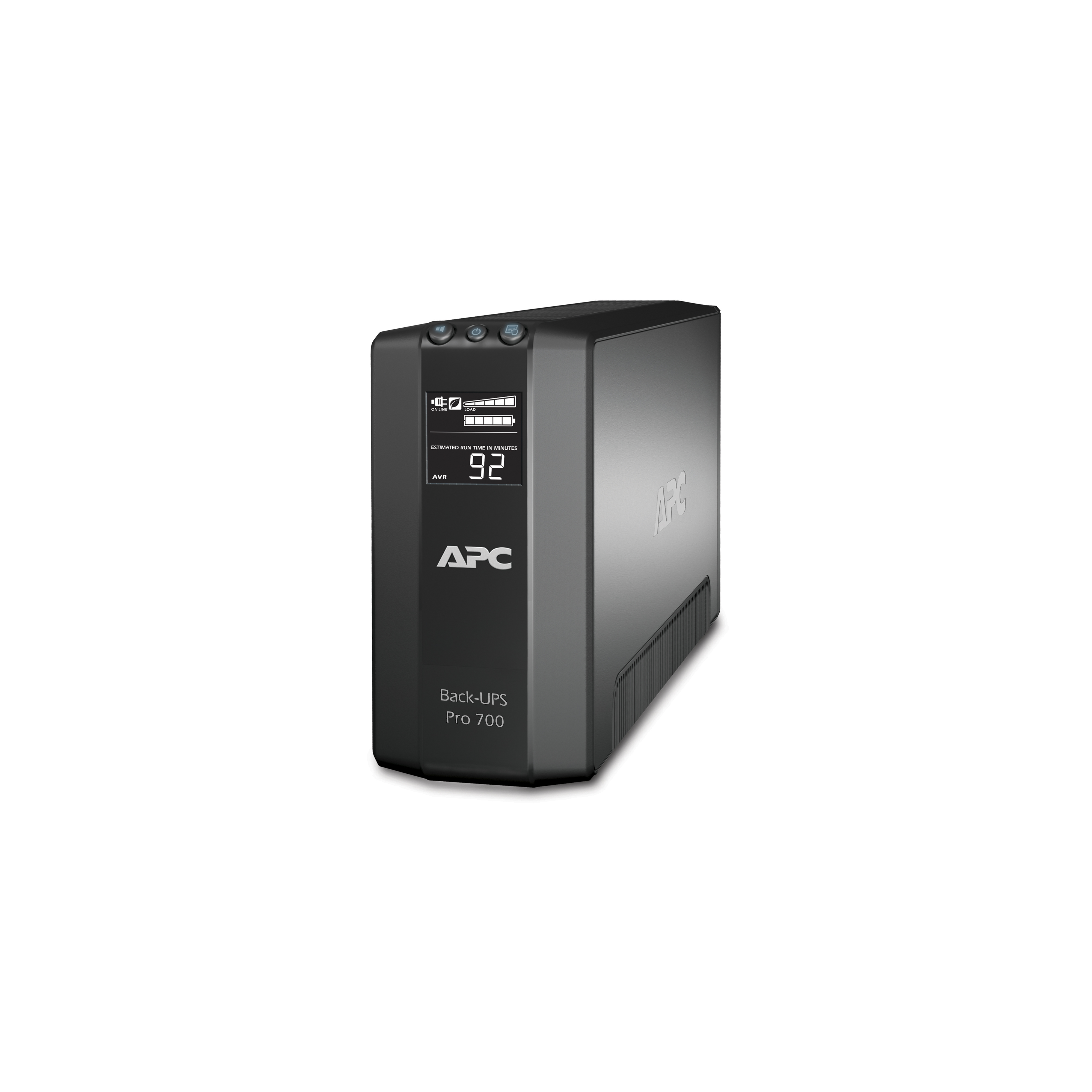 APC Back-UPS Pro, 700VA/420W, Tower, 120V, 6x NEMA 5-15R outlets, AVR, LCD, User Replaceable Battery