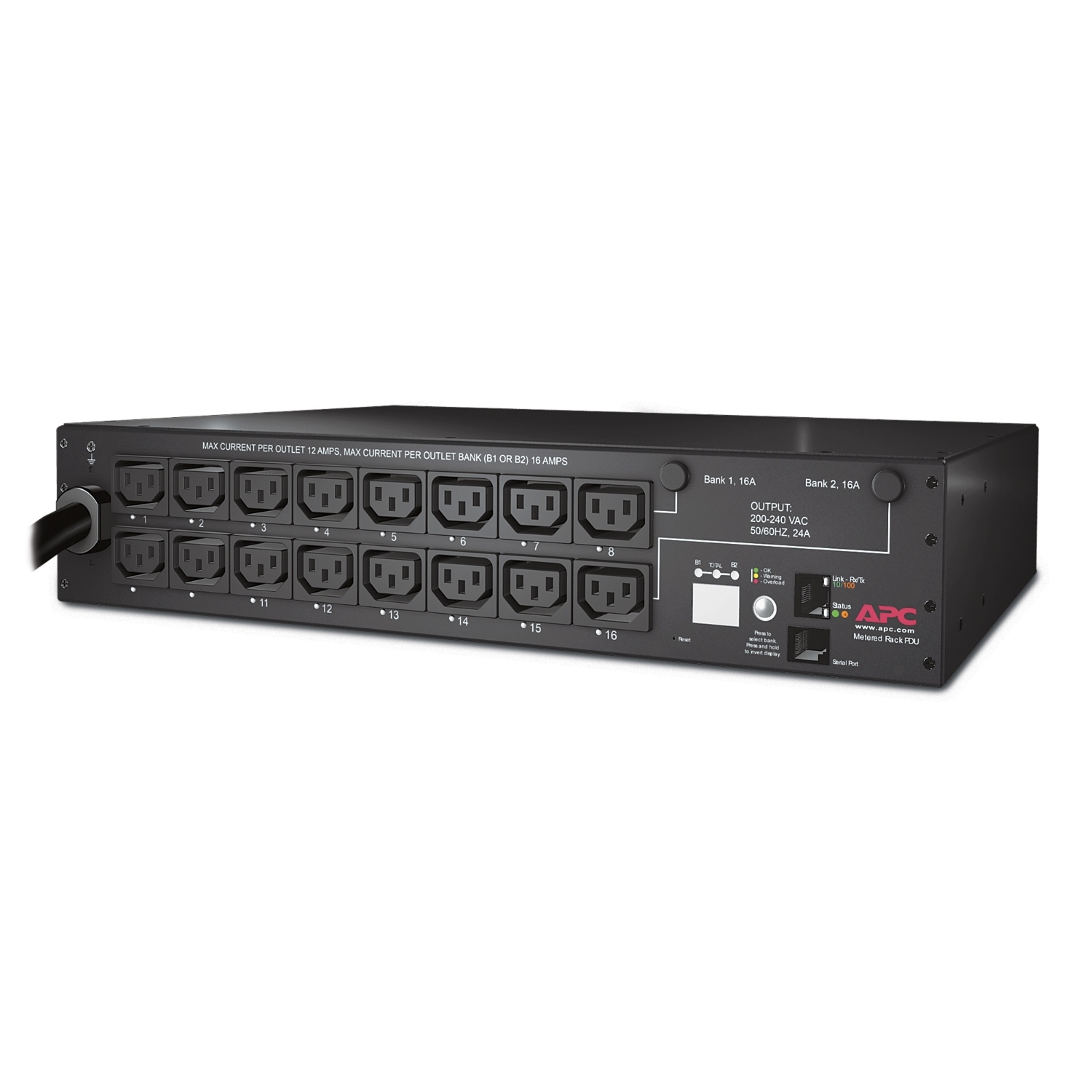 Rack PDU, Switched, 2U, 30A, 208V, (16)C13