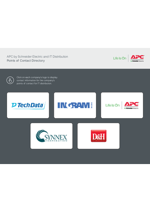 APC by Schneider Electric and IT Distribution Points of Contact Directory
