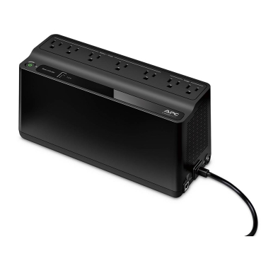 Back-UPS APC Brand Bateria reserva e estabilizador de tensão para computadores e dispositivos eletrônicos.