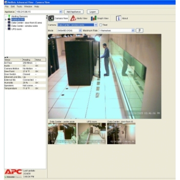 Softvér pre zariadenia NetBotz APC Brand Pokročilý softvér s vylepšenými funkciami na detekciu narušenia a rozšírenú vzdialenú správu