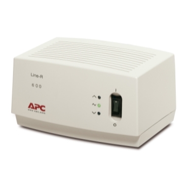 Line-R APC Brand Automatic voltage regulation for protection against brownouts and overvoltages.