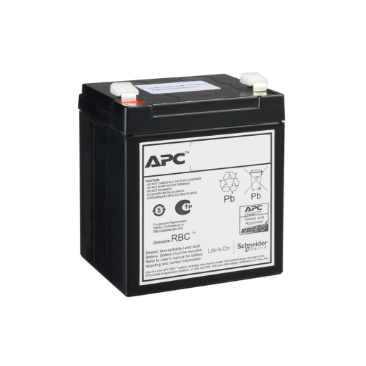 APC Replacement Battery Cartridge, VRLA, 6Ah, 12V DC, 2-year warranty