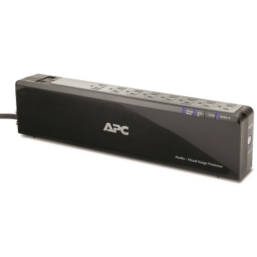 Protetores áudio e vídeo contra Surtos APC Brand Proteção de energia para equipamentos de áudio e vídeo contra falhas no fornecimento de energia prejudiciais.