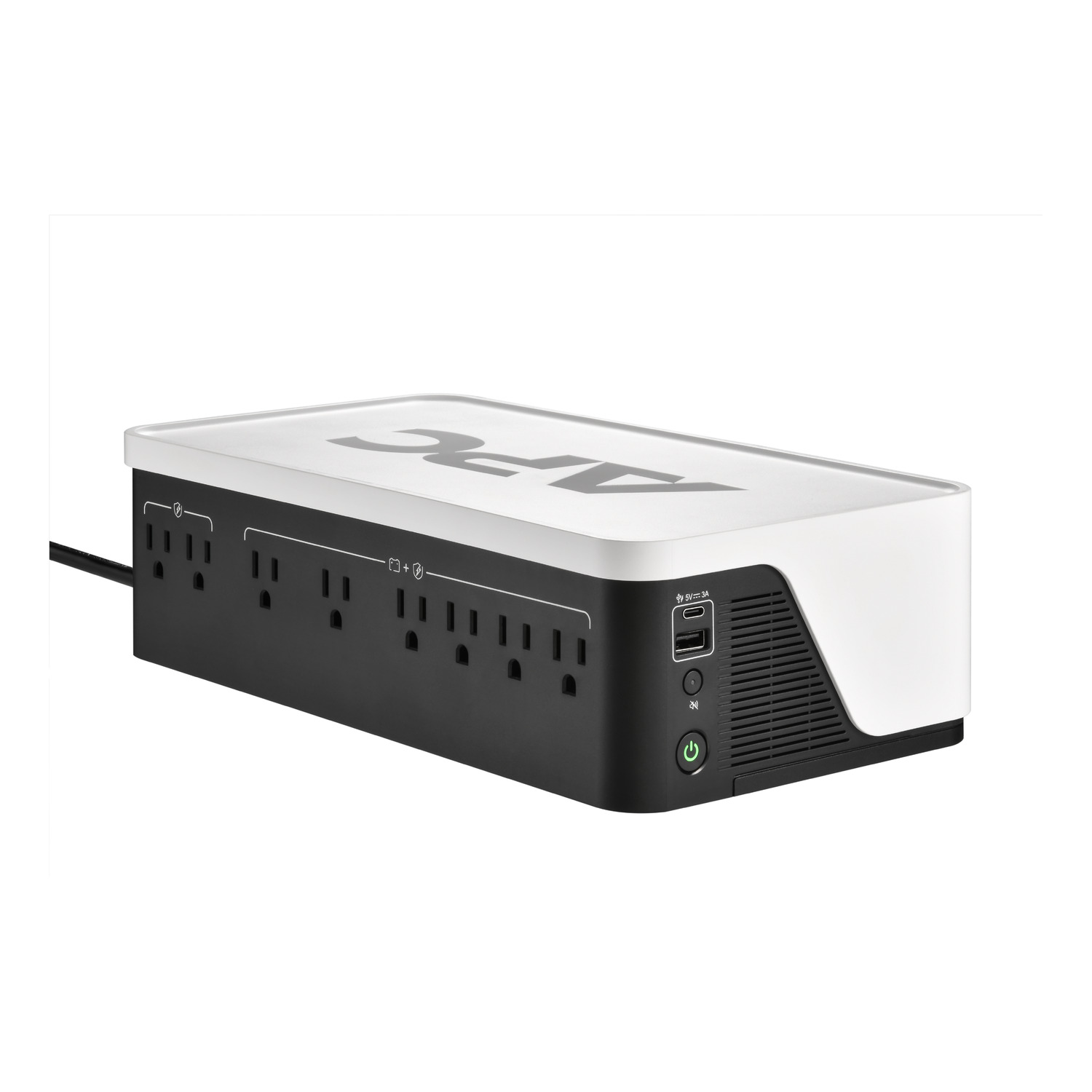 APC Back-UPS, 1050VA/600W, Floor/Wall Mount, 120V, 8x NEMA 5-15R outlets, USB Type A + C Ports