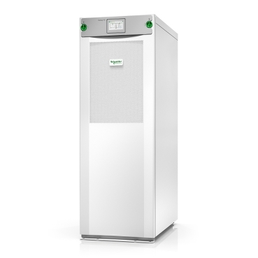 Galaxy VS Accessories schneider.label Highly efficient 20 to 100 kW (480 V), 10 to 150 kW (400 V), and 10 to 50 kW (208 V) 3-phase UPS for edge, small, and medium data centers and other business-critical applications.