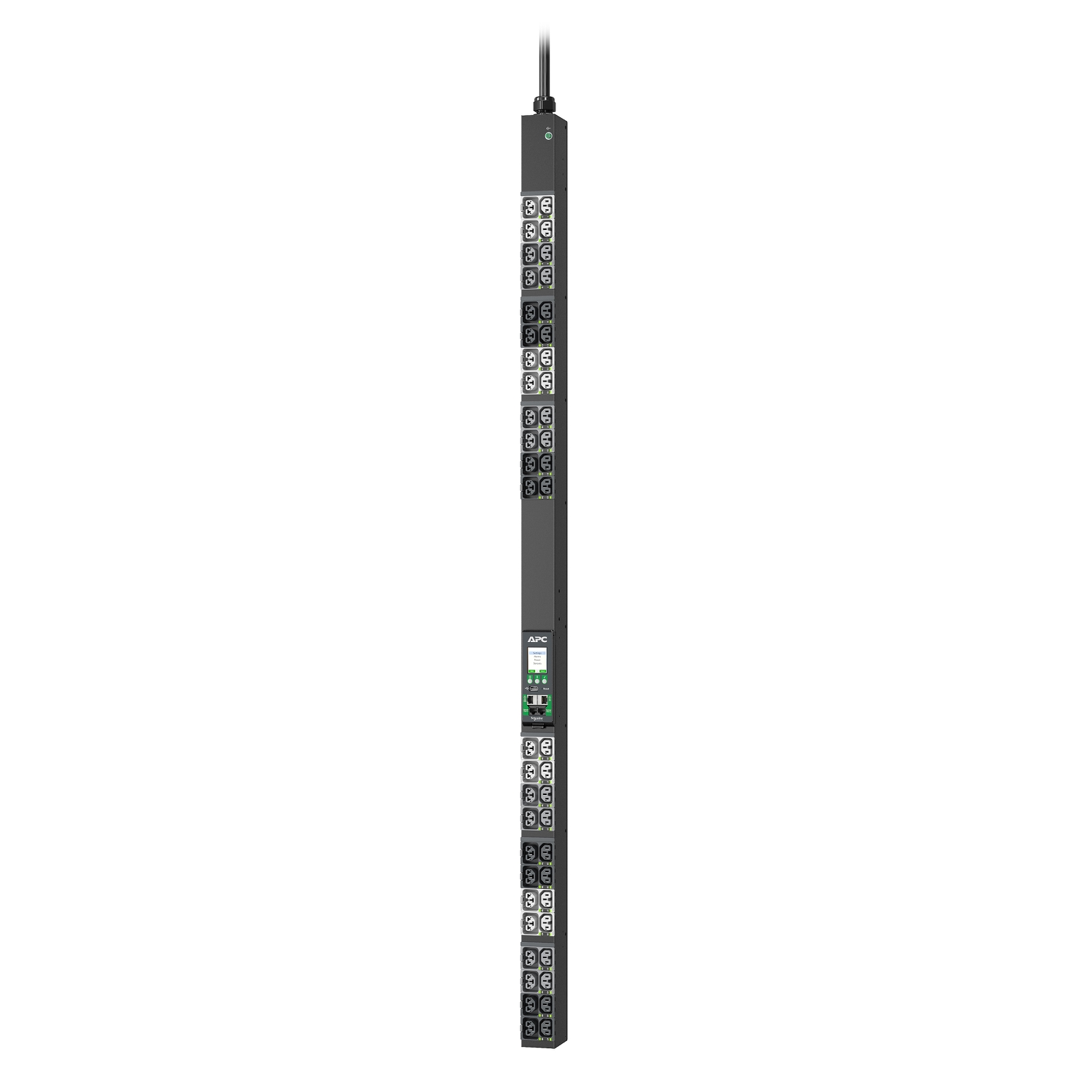 APC NetShelter Rack PDU Advanced, Switched Metered Outlet, 3Phase, 11kW 400V 16A or 11.5kW 415V 20A, 48 Outlets, IEC309