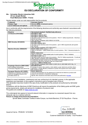 APML EU CERTIFICATE
