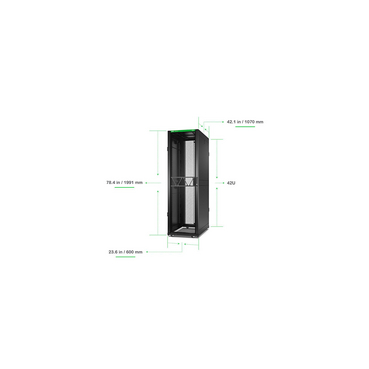 AR3100B2 - APC NetShelter SX, Server Rack Enclosure, Gen 2, 42U, 1991H ...