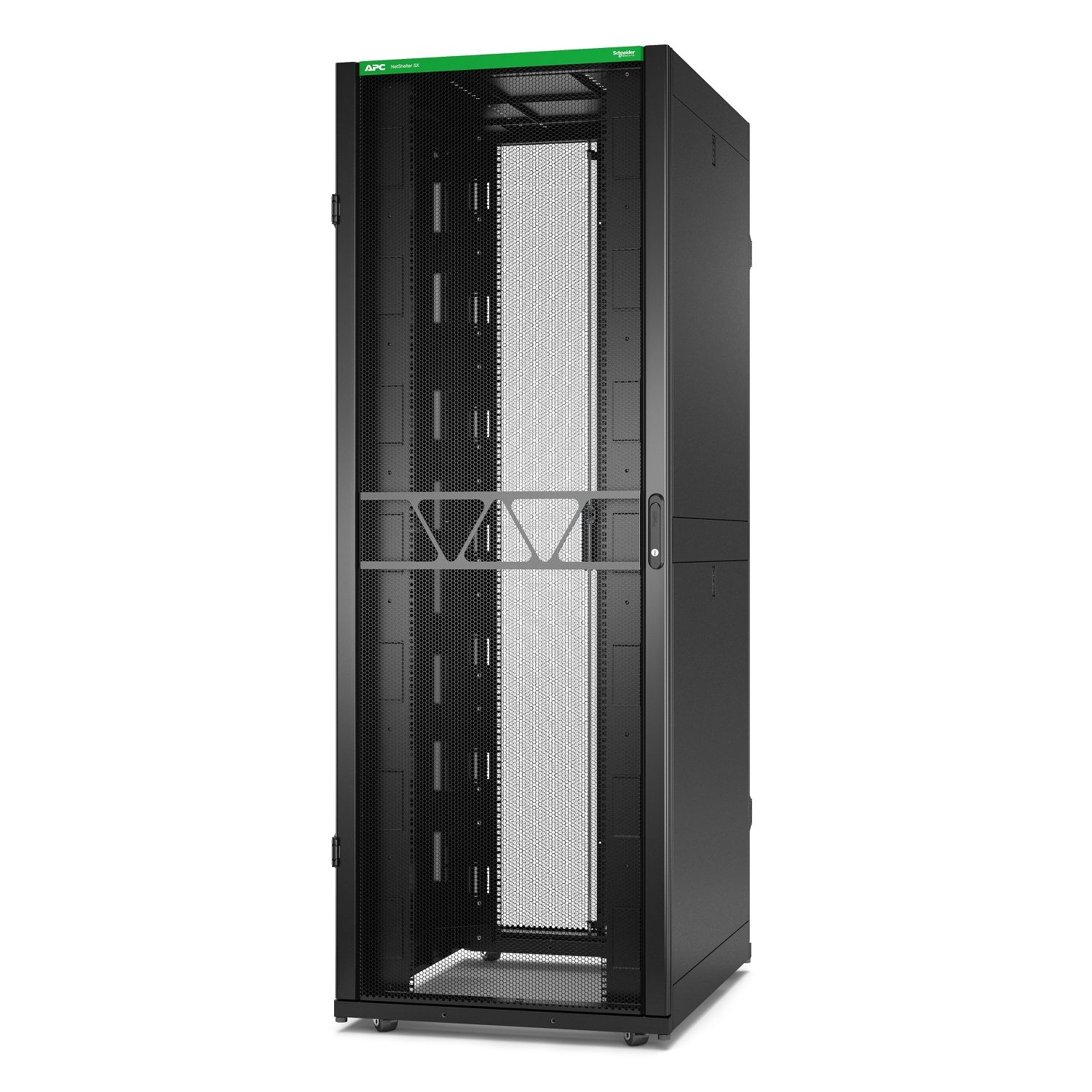 APC NetShelter SX Server Rack Gen 2, 48U, 2258H x 800W x 1070D mm,w/ Side,Black [TAA]