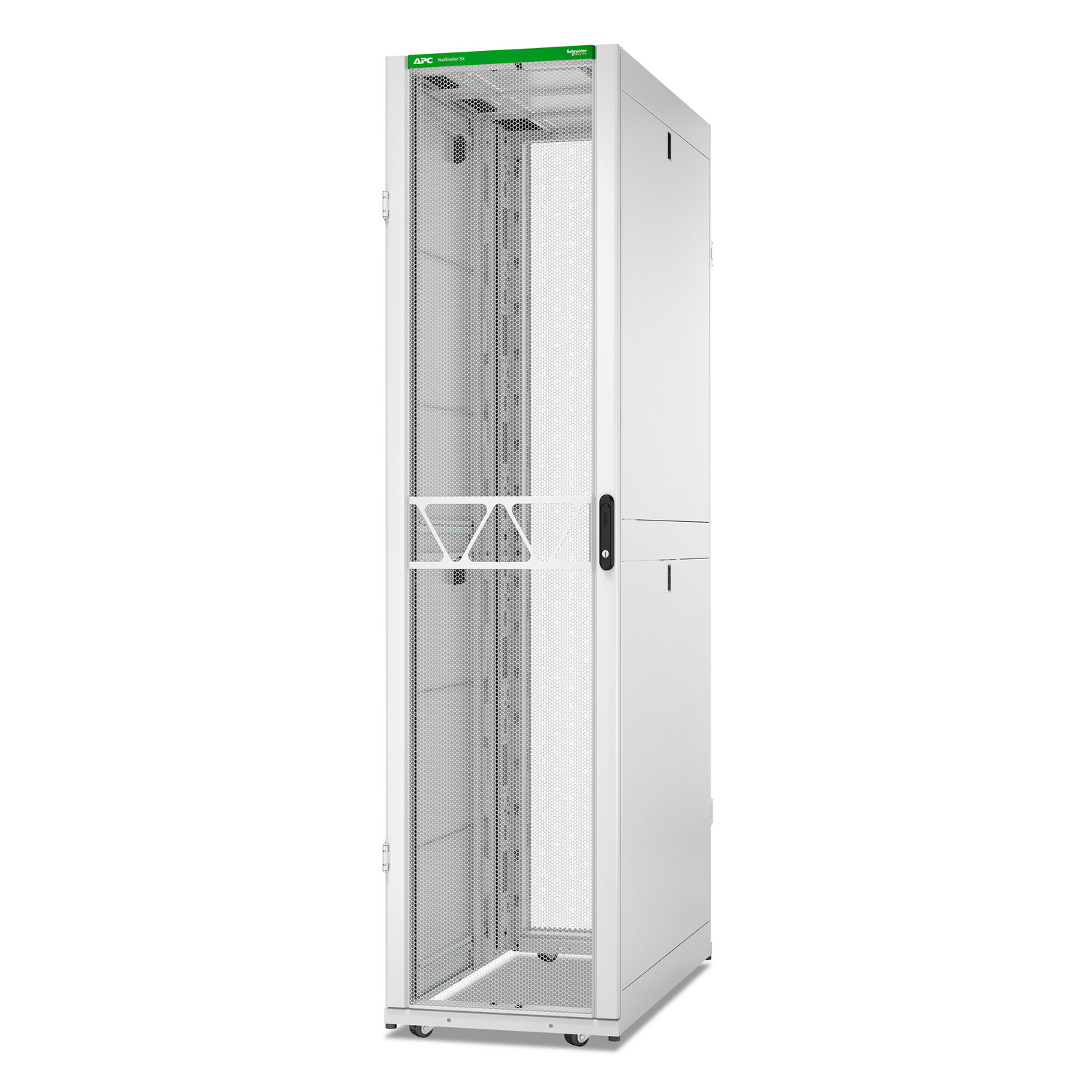 APC NetShelter SX Server Rack Gen 2, 52U, 2436H x 600W x 1200D mm, White [TAA]
