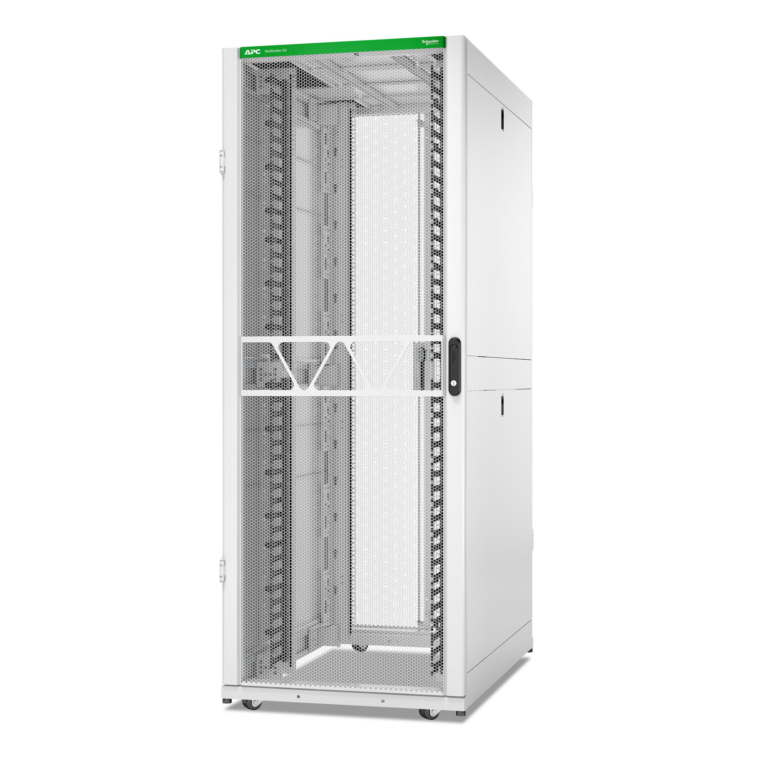 APC NetShelter SX Networking Enclosure, 42U, 1991H x 750W x 1200D mm, w/ Sides, White [TAA]