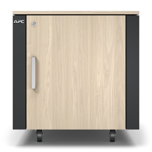 APC NetShelter CX, Mini, Soundproof Server Rack Enclosure, 12U, 100V to 240V, Oak, 744H x 688W x 952D mm
