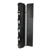 AR8651 : Vertical Cable Manager for 2 and 4 Post Racks with Covers, 12