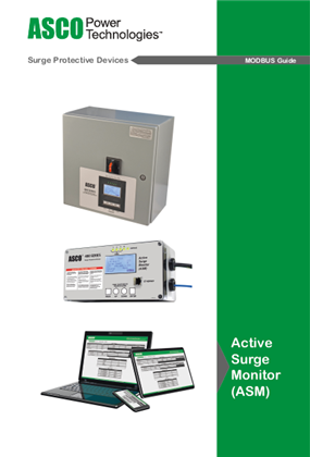 ASCO Surge Protective Devices Active Surge Monitor MODBUS Installation Manual