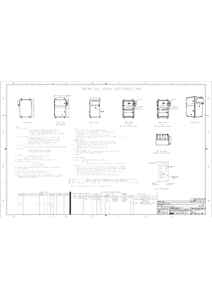 Outline Drawing | ASCO SERIES 300 Dual Purpose Quick Connect Power Panel | 250 Amps | Type 3R/3RX | Wall Mount | 1397481