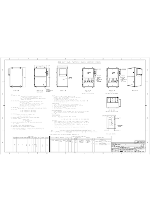 Outline Drawing | ASCO SERIES 300 Dual Purpose Quick Connect Power Panel | 800 Amps | Type 3R/3RX | Wall Mount | 1397484