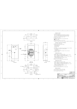 Outline Drawing | ASCO 4000 & 7000 SERIES Transfer Switch | 600 - 1000 Amps | Type 3R/4/4X/12 | 713200-004-A (IEC Metric)